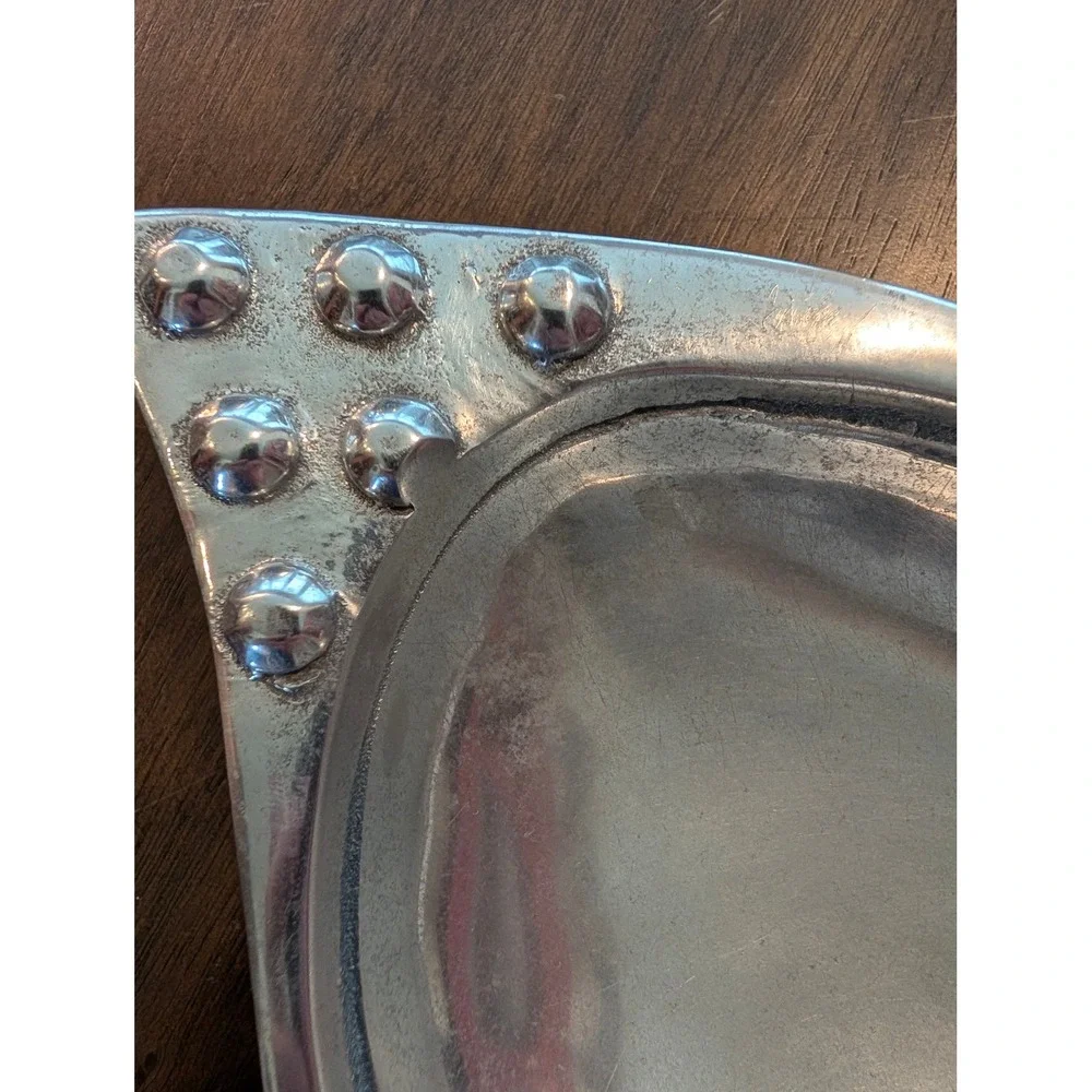 Mariposa Sunglasses Serving Tray Silver Aluminum Cat Eye Studded Retro Decor